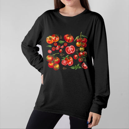 Best Farmer Life Shirt, Funny Farmer UnisexT-Shirt/Hoodie/Sweatshirt HLT00 - Tomato Season Vegetable Gardener Tomatoes Watercolor Summer T-Shirt