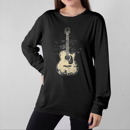 Guitar Lover Shirt, Funny Guitar UnisexT-Shirt/Hoodie/Sweatshirt HLT00 - Acoustic Guitar Player Vintage Rock Graphic T-Shirt, Men, Black, 3X-Large