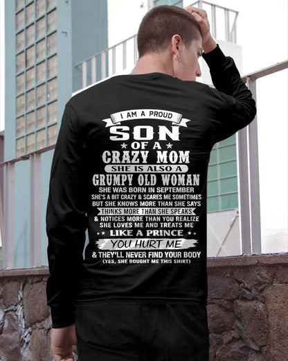 SEPTEMBER - PROUD SON OF A CRAZY MOM - FROM MOM - TLEE09 (SKU2606-127-09)