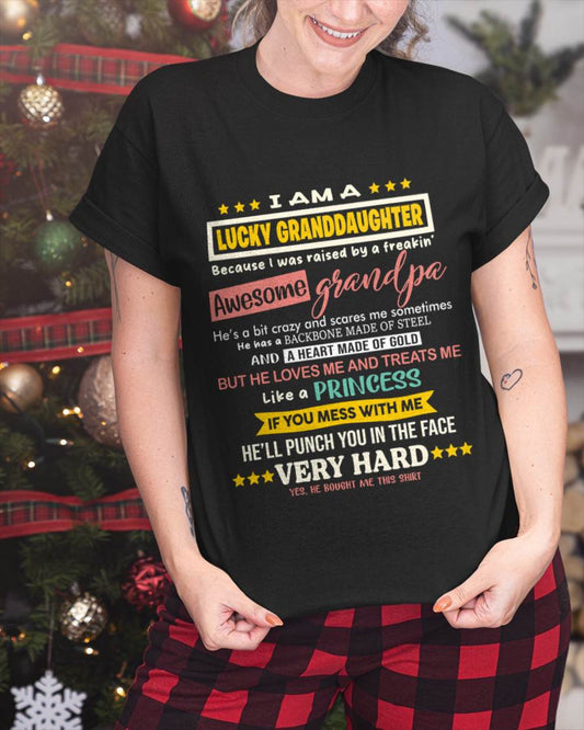 BLESSED GRANDDAUGHTER RAISED BY AN AMAZING GRANDPA - FROM GRANDPA - TLEE00 (SKU2603-273-00)