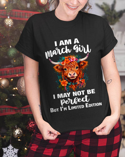MARCH GIRL ONE OF A KIND TEE - FOR WOMEN - TLEE03 (SKU2607-296-03)