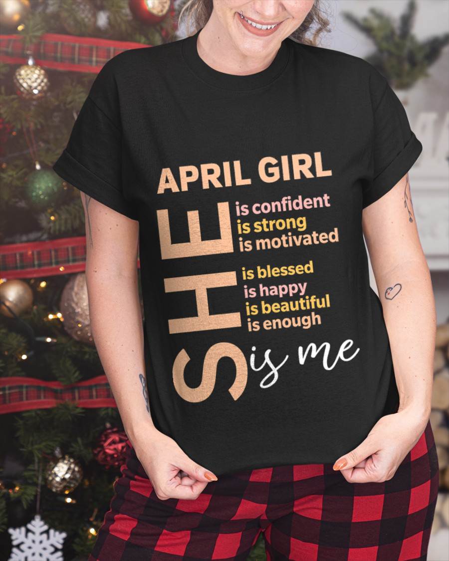 APRIL GIRL - SELF LOVE TYPOGRAPHY - FOR WOMEN - TLEE04 (SKU2606-255-04)