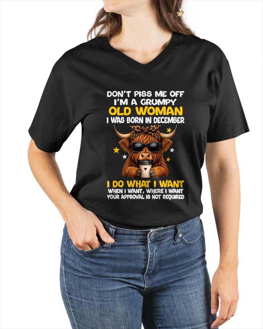 DECEMBER BORN WOMAN FUNNY SHIRT - FOR WOMEN - TLEE12 (SKU2607-217-12)