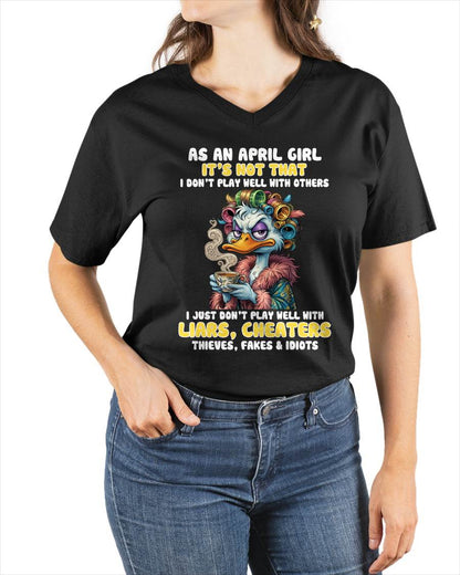 AS AN APRIL GIRL, I PLAY NICE BUT SELECTIVELY - FOR WOMEN - TLEE04 (SKU2604-29-04)