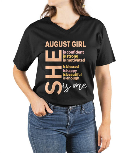 AUGUST GIRL - SELF LOVE TYPOGRAPHY - FOR WOMEN - TLEE08 (SKU2606-255-08)