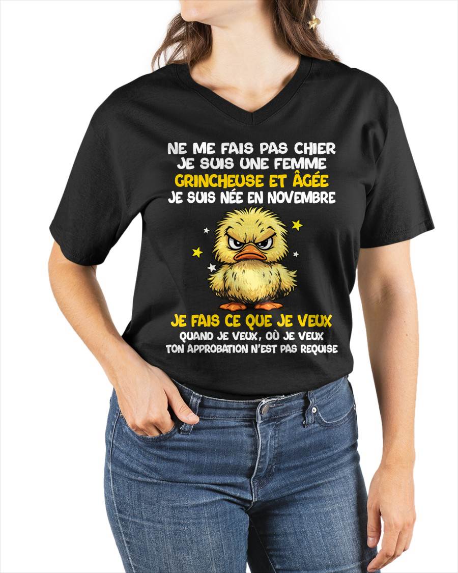 JE SUIS UNE FILLE DE NOVEMBRE - POUR FEMME - TLEE11 (SKU2604-119-11)