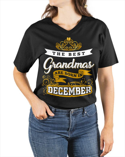 DECEMBER GRANDMAS ARE THE BEST - FOR WOMEN - TLEE12 (SKU2605-238-12)
