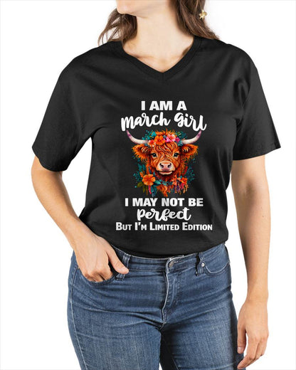 MARCH GIRL ONE OF A KIND TEE - FOR WOMEN - TLEE03 (SKU2607-296-03)