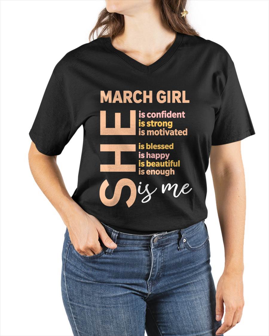 MARCH GIRL - SELF LOVE TYPOGRAPHY - FOR WOMEN - TLEE03 (SKU2606-255-03)