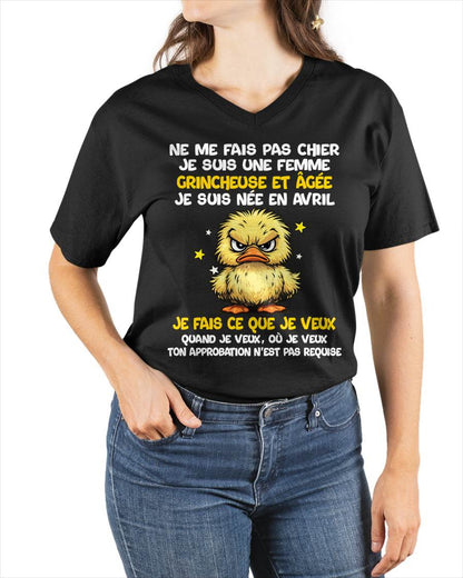 JE SUIS UNE FILLE D’AVRIL - POUR FEMME - TLEE04 (SKU2604-119-04)