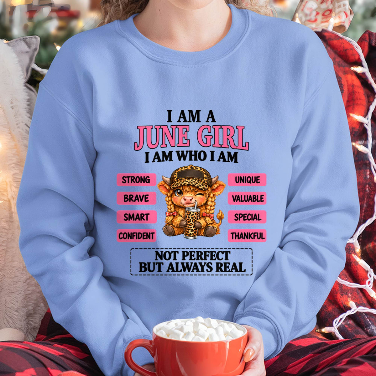 JUNE GIRL – UNIQUE AND FEARLESS WOMAN TEE - FOR WOMEN - TLEE06 (SKU2610-616-06)