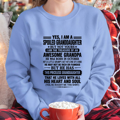 OCTOBER GRANDPA & SPOILED GRANDDAUGHTER - FROM GRANDPA - TLEE10 (SKU2609-158-10)