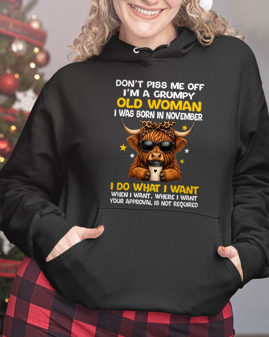 NOVEMBER BORN WOMAN FUNNY SHIRT - FOR WOMEN - TLEE11 (SKU2607-217-11)