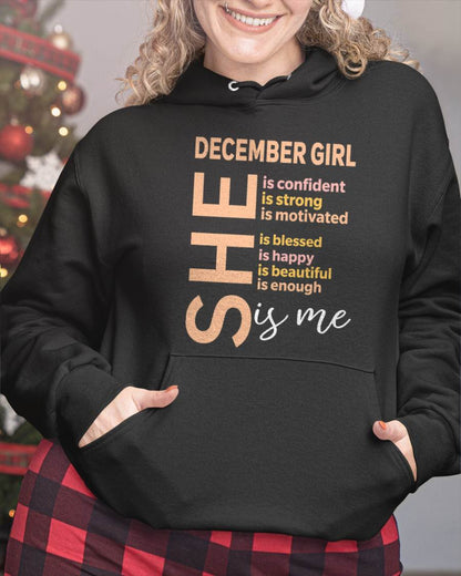 DECEMBER GIRL - SELF LOVE TYPOGRAPHY - FOR WOMEN - TLEE12 (SKU2606-255-12)