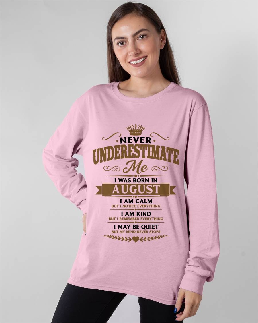 AUGUST - SWEET CALM AND UNFORGETTABLE - FOR WOMEN - TLEE08 (SKU2608-491-08)