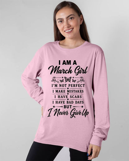 MARCH GIRL NEVER GIVE UP - FOR WOMEN - TLEE03 (SKU2606-378-03)