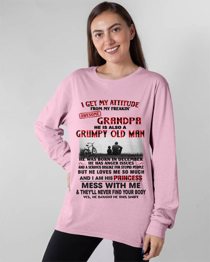 DECEMBER GRANDPA - GRUMPY • AWESOME • PROTECTIVE - FROM GRANDPA - TLEE12 (SKU2605-176-12)
