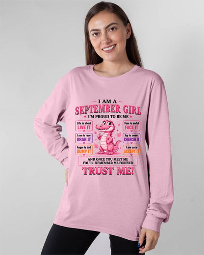 SEPTEMBER GIRL CUTE ALLIGATOR TEE - FOR WOMEN - TLEE09 (SKU2607-236-09)