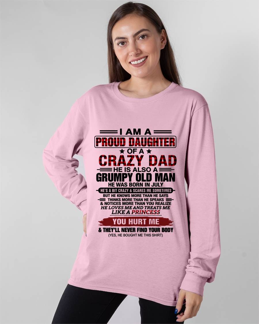 JULY - BEST DAD BEST DAUGHTER SHIRT - FROM DAD - TLEE07 (SKU2608-27-07)