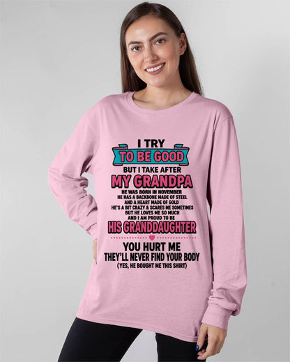 NOVEMBER - I TRY TO BE GOOD BUT I TAKE AFTER MY GRANDPA - FROM GRANDPA - TLEE11 (SKU2606-212-11)