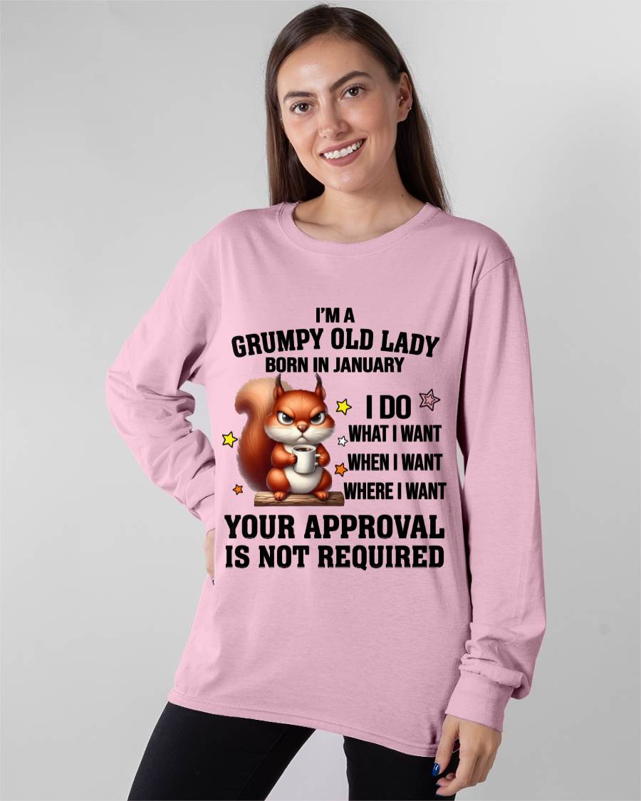 JANUARY BORN WOMEN DON’T NEED APPROVAL TEE - FOR WOMEN - TLEE01 (SKU2605-211-01)