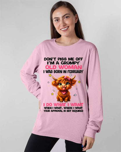 FEBRUARY GRUMPY LADY SHIRT - FOR WOMEN - TLEE02 (SKU2607-215-02)