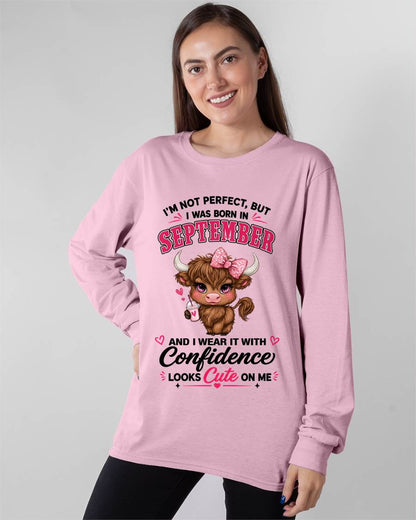 SEPTEMBER BORN CONFIDENCE TEE - FOR WOMEN - TLEE09 (SKU2608-118-09)