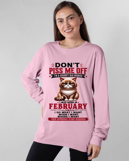 FEBRUARY – ZERO PATIENCE FUNNY CAT - FOR WOMEN - TLEE02 (SKU2608-291-02)
