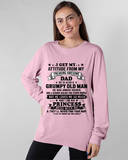 AWESOME DAD PRINCESS SHIRT - FROM DAD - TLEE00 (SKU2607-352-00)