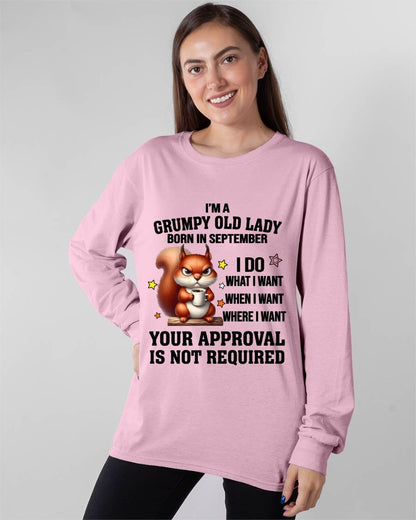 SEPTEMBER BORN WOMEN DON’T NEED APPROVAL TEE - FOR WOMEN - TLEE09 (SKU2605-211-09)