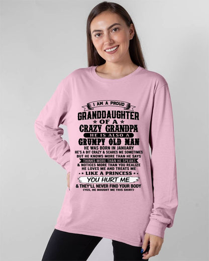JANUARY - PROUD GRANDDAUGHTER OF A CRAZY GRANDPA - FROM GRANDPA - TLEE01 (SKU2607-114-01)