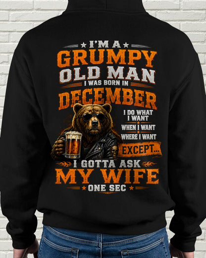 DECEMBER GRUMPY OLD MAN I GOTTA ASK MY WIFE - FOR MAN - TLEE12 (SKU2608-506-12)