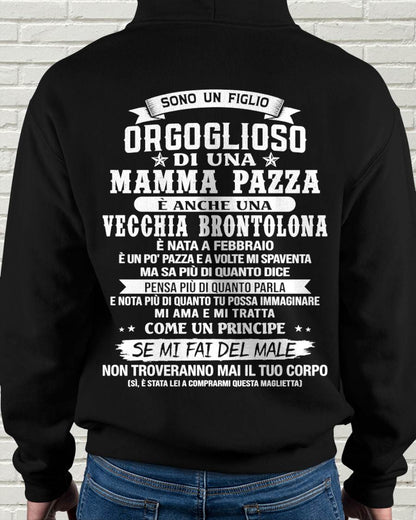 FEBBRAIO / FIGLIO DI UNA MAMMA PAZZA - REGALO DA MAMMA  - TLEE02 (SKU2606-204-02)