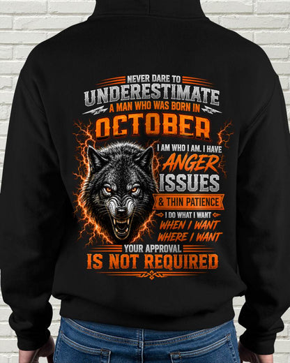 OCTOBER MAN I DO WHAT I WANT SHIRT - FOR MAN - TLEE10 (SKU2608-244-10)