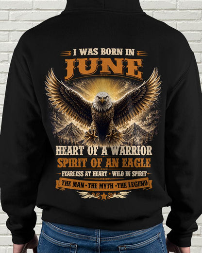 JUNE BORN WARRIOR EAGLE SHIRT DESIGN - FOR MAN - TLEE06 (SKU2605-225-06)
