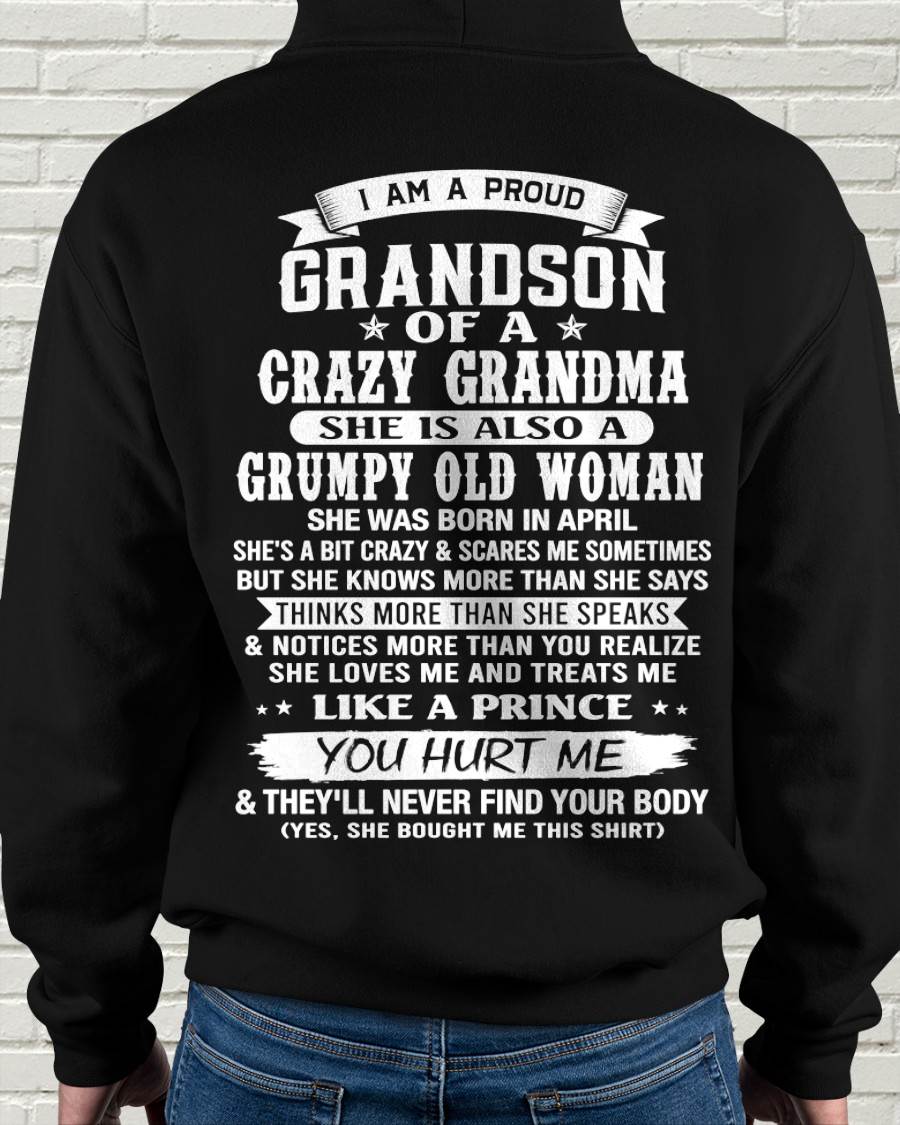 APRIL - GRANDSON OF A CRAZY GRANDMA - FROM GRANDMA - TLEE04 (SKU2606-274-04)