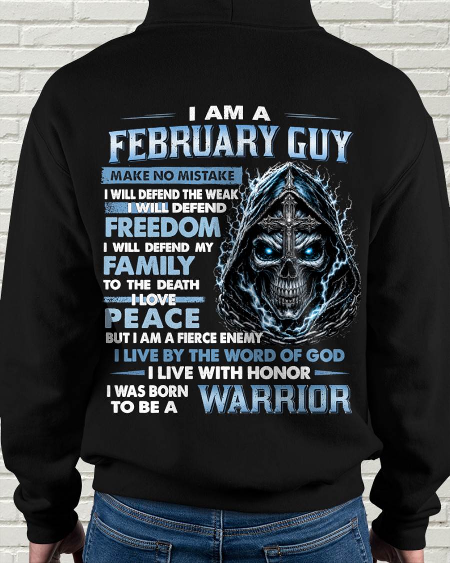 FEBRUARY GUY – NEVER BACK DOWN - FOR MAN - TLEE02 (SKU2607-271-02)