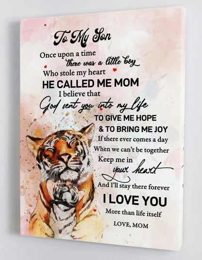 To My Son From Mom Canvas