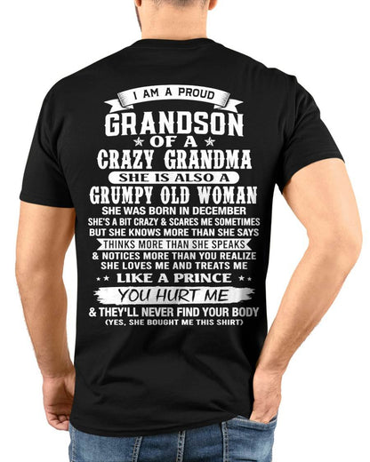 DECEMBER - GRANDSON OF A CRAZY GRANDMA - FROM GRANDMA - TLEE12 (SKU2606-274-12)