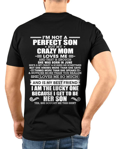 JUNE MOM - SHE MAY BE CRAZY BUT SHE LOVES ME UNCONDITIONALLY - FROM MOM - TLEE06 (SKU2604-84-06)