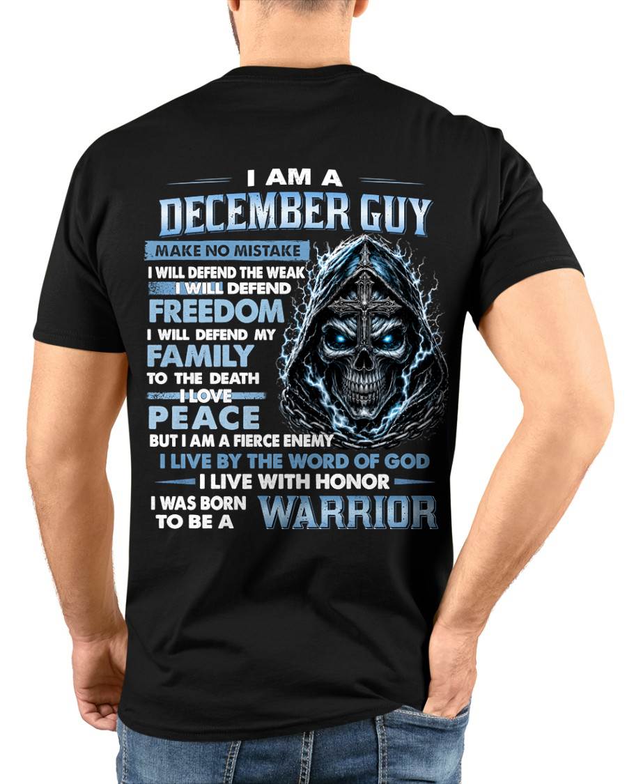 DECEMBER GUY – NEVER BACK DOWN - FOR MAN - TLEE12 (SKU2607-271-12)