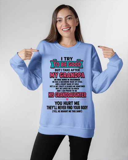 DECEMBER - I TRY TO BE GOOD BUT I TAKE AFTER MY GRANDPA - FROM GRANDPA - TLEE12 (SKU2606-212-12)