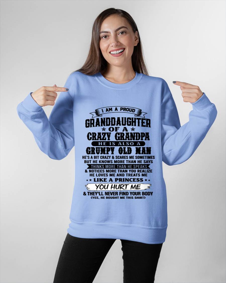 PROUD GRANDDAUGHTER OF A CRAZY GRANDPA - FROM GRANDPA - TLEE00 (SKU2607-114-00)