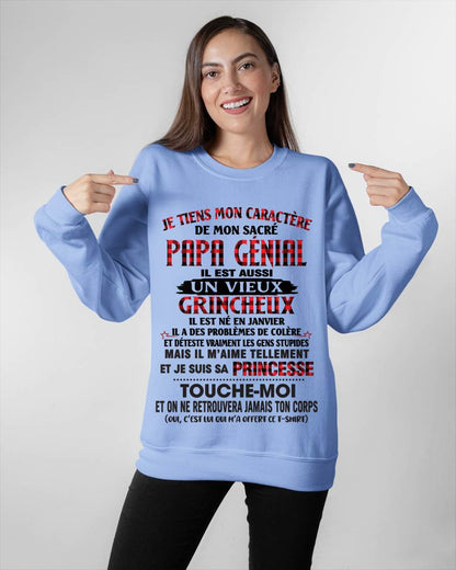 JANVIER / FILLE À PAPA GÂTÉE ET FIÈRE - CADEAU DE PAPA - TLEE01 (SKU2605-355-01)