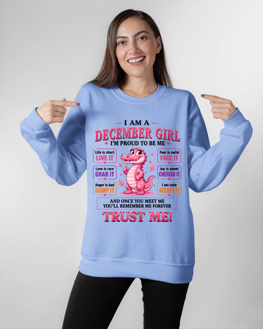 DECEMBER GIRL CUTE ALLIGATOR TEE - FOR WOMEN - TLEE12 (SKU2607-236-12)