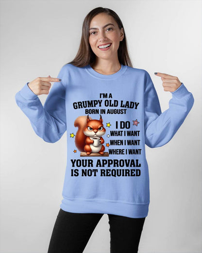 AUGUST BORN WOMEN DON’T NEED APPROVAL TEE - FOR WOMEN - TLEE08 (SKU2605-211-08)