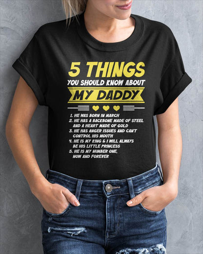 MARCH - 5 THINGS YOU SHOULD KNOW ABOUT MY DADDY - FROM DAD - TLEE03 (SKU2606-53-03)