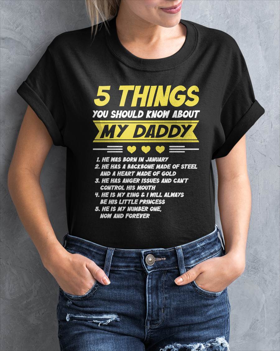JANUARY - 5 THINGS YOU SHOULD KNOW ABOUT MY DADDY - FROM DAD - TLEE01 (SKU2606-53-01)