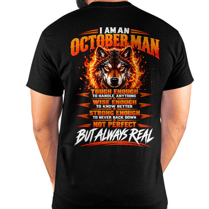 OCTOBER – NOT PERFECT BUT ALWAYS REAL , WOLF SHIRT - FOR MAN - TLEE10 (SKU2610-56-10)