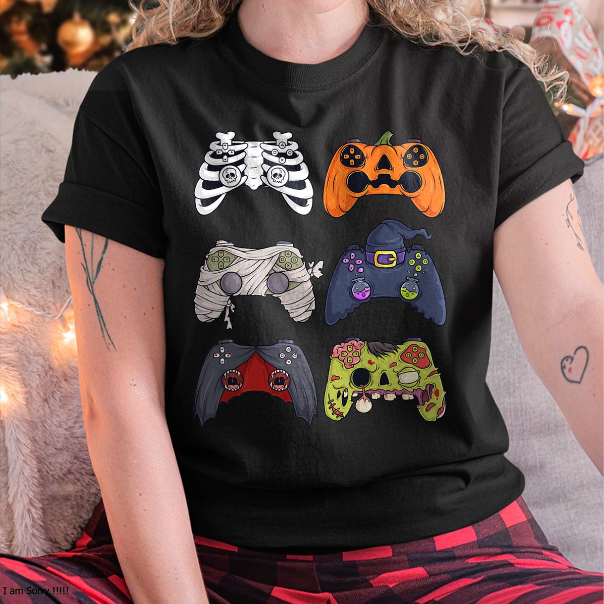 Hallowen Shirts for Family, Funny hallowen shirts, Hallowen Unisex T-Shirt/Hoodie/Sweatshirt HLT00 - Halloween Skeleton Zombie Gaming Controllers Mummy Boys Kids T-Shirt